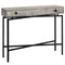 Tables Accent Table with Storage - 32.5" Grey Reclaimed Wood Particle Board Accent Table with Black Legs HomeRoots