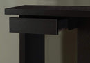 Tables Accent Tables - 11'.5" x 31'.5" x 33'.25" Cappuccino, Particle Board, Hall Console - Accent Table HomeRoots