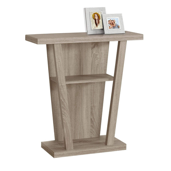 Tables Accent Tables - 11'.5" x 31'.5" x 33'.75" Dark Taupe, Particle Board, Hollow-Core - Accent Table HomeRoots