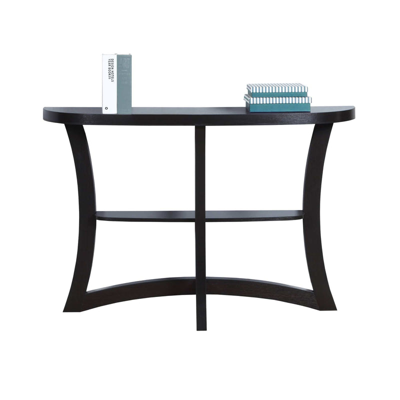 Tables Accent Tables - 11'.5" x 47'.25" x 32" Cappuccino, Particle Board, Hall Console - Accent Table HomeRoots