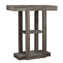 Tables Accent Tables - 12" x 31'.5" x 34" Dark Taupe, Particle Board, Hollow-Core - Accent Table HomeRoots