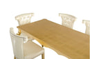 Tables Antique Table - 30" Golden Crocodile Lacquer Table HomeRoots