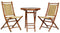 Tables Bamboo Table - 20" X 15" X 36" Brown Bamboo, Natural Water Hyacinth Bamboo Water Hyacinth and Bamboo set of Chairs and a Table HomeRoots