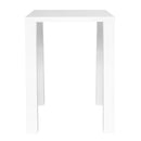 Tables Bar Table - 31.5" X 31.5" X 42.13" High Gloss White Laminated Ceramic Glass Square Bar Table HomeRoots