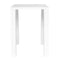 Tables Bar Table - 31.5" X 31.5" X 42.13" High Gloss White Laminated Ceramic Glass Square Bar Table HomeRoots