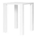 Tables Bar Table - 31.5" X 31.5" X 42.13" High Gloss White Laminated Ceramic Glass Square Bar Table HomeRoots