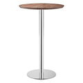 Tables Bar Table - 31.5" X 31.5" X 43" Lemon Drop Chrome Bar Table HomeRoots