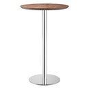 Tables Bar Table - 31.5" X 31.5" X 43" Lemon Drop Chrome Bar Table HomeRoots