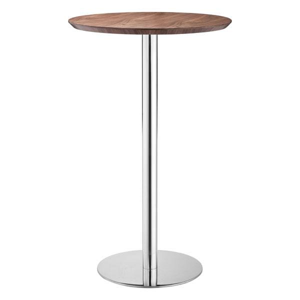 Tables Bar Table - 31.5" X 31.5" X 43" Lemon Drop Chrome Bar Table HomeRoots