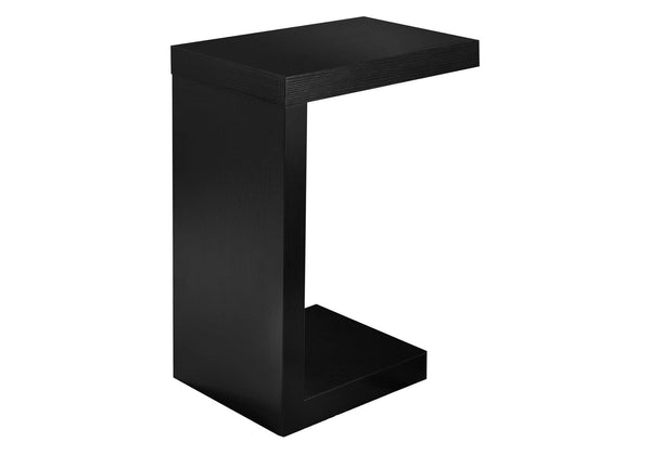 Tables Black Accent Table - 11'.5" x 18" x 24" Black, Hollow-Core, Particle Board - Accent Table HomeRoots