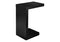 Tables Black Accent Table - 11'.5" x 18" x 24" Black, Hollow-Core, Particle Board - Accent Table HomeRoots