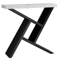 Tables Black Accent Table - 11'.5" x 35'.5" x 34" Black, Grey, Particle Board, Hollow-Core - Accent Table HomeRoots
