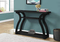 Tables Black Accent Table - 11.5" x 47.25" x 32" Black, Hollow-Core, Particle Board - Accent Table Hall Console HomeRoots