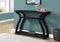 Tables Black Accent Table - 11.5" x 47.25" x 32" Black, Hollow-Core, Particle Board - Accent Table Hall Console HomeRoots