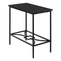 Tables Black Accent Table - 11'.75" x 23'.75" x 22" Cappuccino, Black, Mdf, Metal - Accent Table HomeRoots