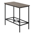 Tables Black Accent Table - 11'.75" x 23'.75" x 22" Dark Taupe, Black, Mdf, Metal - Accent Table HomeRoots