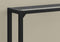 Tables Black Accent Table - 12" x 42" x 32" Black, Tempered Metal - Accent Table HomeRoots