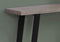 Tables Black Accent Table - 12" x 47'.25" x 32" Dark Taupe, Black, Metal, Hollow-Core, Particle Board - Accent Table Hall Console HomeRoots