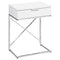 Tables Cheap Accent Tables - 12'.75" x 18'.25" x 23'.5" White, Particle Board, Metal - Accent Table HomeRoots