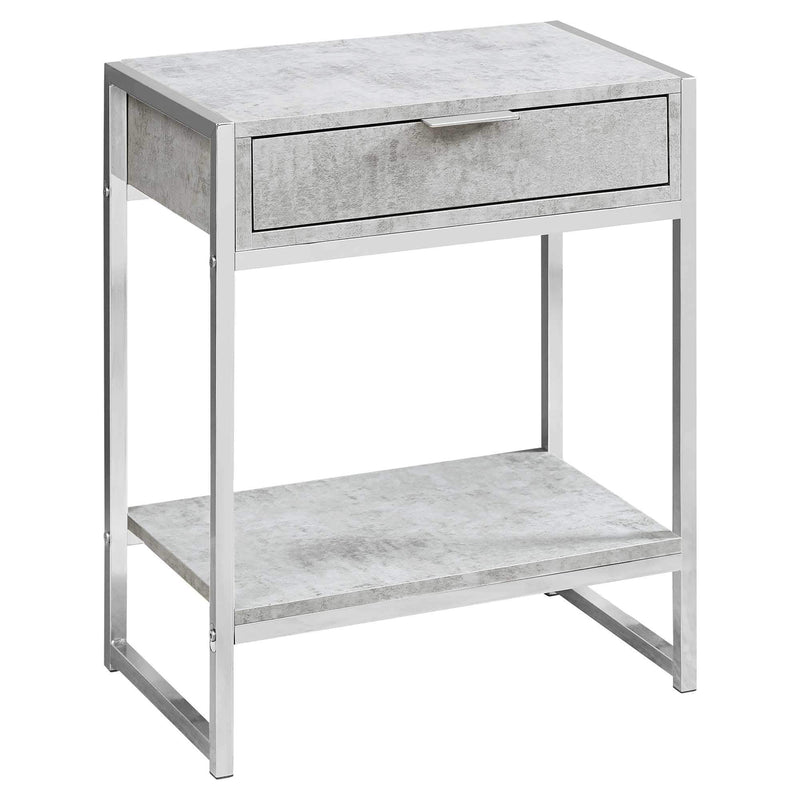 Tables Cheap Accent Tables - 12'.75" x 19'.5" x 23'.75" Grey, Particle Board, Metal - Accent Table HomeRoots