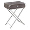 Tables Cheap Accent Tables - 12" x 18'.25" x 24" Dark Taupe, Metal, Particle Board - Accent Table HomeRoots