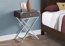 Tables Cheap Accent Tables - 12" x 18'.25" x 24" Dark Taupe, Metal, Particle Board - Accent Table HomeRoots