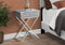 Tables Cheap Accent Tables - 12" x 18'.25" x 24" Grey Cement/Chrome Metal - Accent Table HomeRoots