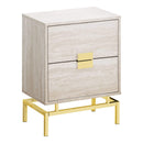 Tables Cheap Accent Tables - 23.5" Beige Marble Particle Board and Gold Metal Accent Table HomeRoots