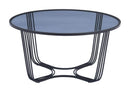 Tables Cheap Coffee Tables - 29.5" x 29.5" x 15" Black, Glass, Steel, Coffee Table HomeRoots