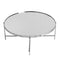 Tables Cheap Coffee Tables - 32.49" X 32.49" X 13" Coffee Table in Silver Mirror and Chrome HomeRoots