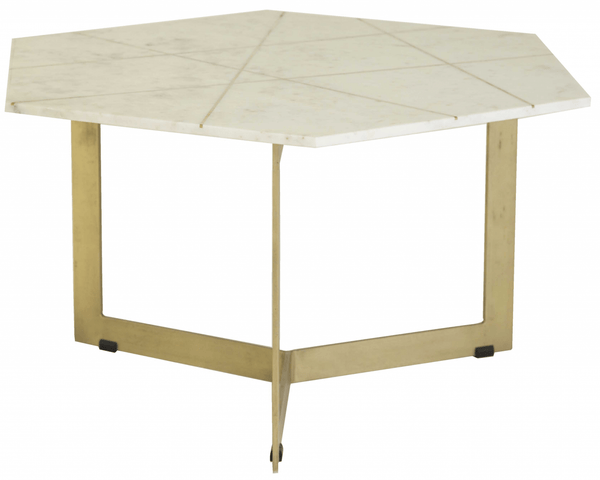 Tables Cheap Coffee Tables - 36" X 31" X 18" Antique Brass Iron/Marble Coffee Table HomeRoots
