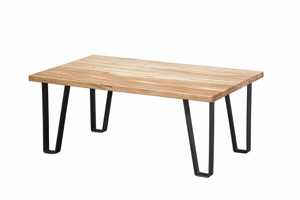 Tables Cheap Coffee Tables - 42" X 28" X 18" Natural Maple And Steel Coffee Table HomeRoots