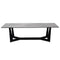 Tables Cheap Coffee Tables - 47.25" X 23.63" X 13.78" Coffee Table in Italian Ash Gray Ceramic Glass and Matte Black HomeRoots