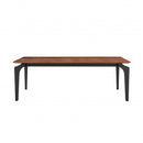 Tables Cheap Coffee Tables - 51.97" X 27.96" X 17.72" Coffee Table in American Walnut with Black Legs HomeRoots