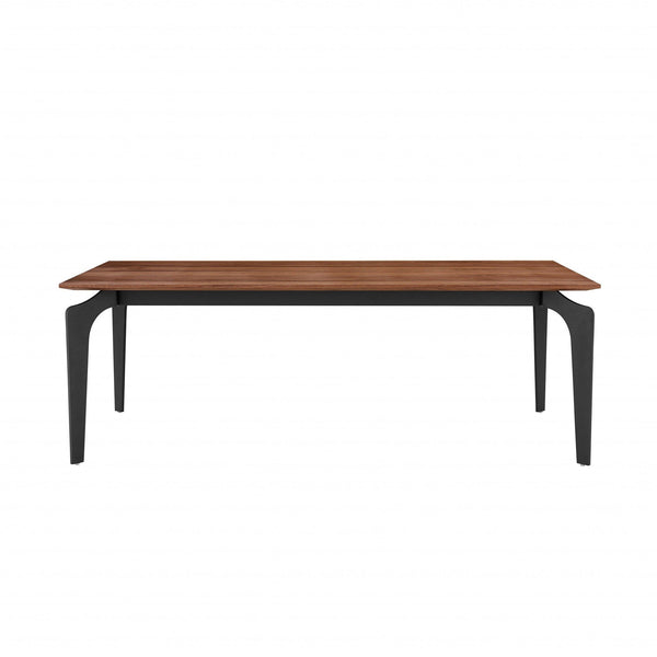 Tables Cheap Coffee Tables - 51.97" X 27.96" X 17.72" Coffee Table in American Walnut with Black Legs HomeRoots
