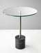 Tables Cheap End Tables - 17.75" X 17.75" X 21" Brushed steel Black Marble End Table HomeRoots
