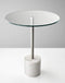 Tables Cheap End Tables - 17.75" X 17.75" X 21" Brushed steel White Marble End Table HomeRoots