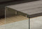 Tables Coffee Table Sets - 22" x 44" x 16" Dark Taupe, Tempered Glass - Coffee Table HomeRoots