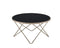 Tables Coffee Table Sets - 34" X 34" X 18" Black Glass And Champagne Coffee Table HomeRoots