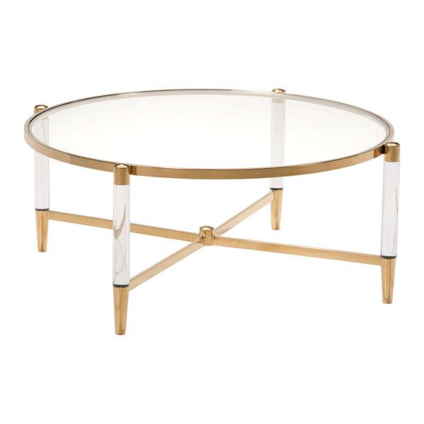 Tables Coffee Table Sets - 39.4" X 39.4" X 17.7" Mirrored Circular Coffee Table HomeRoots