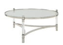 Tables Coffee Table Sets - 41" X 41" X 17" Clear Acrylic, Stainless Steel And Clear Glass Coffee Table HomeRoots