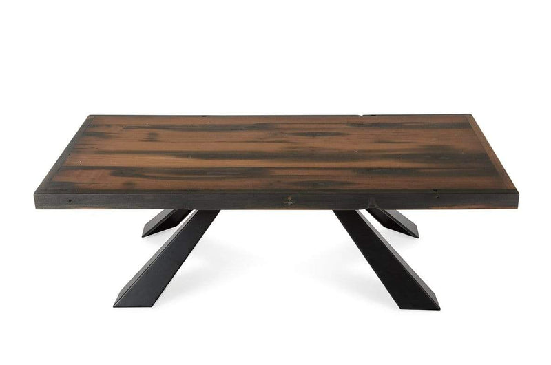 Tables Coffee Tables - 15" Ship Wood and Metal Coffee Table HomeRoots