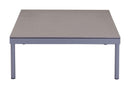 Tables Coffee Tables - 47" x 29.5" x 11.7" Gray & Granite, Tempered Glass, Aluminum, Beach Coffee Table HomeRoots