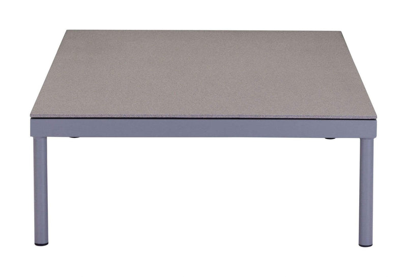 Tables Coffee Tables - 47" x 29.5" x 11.7" Gray & Granite, Tempered Glass, Aluminum, Beach Coffee Table HomeRoots