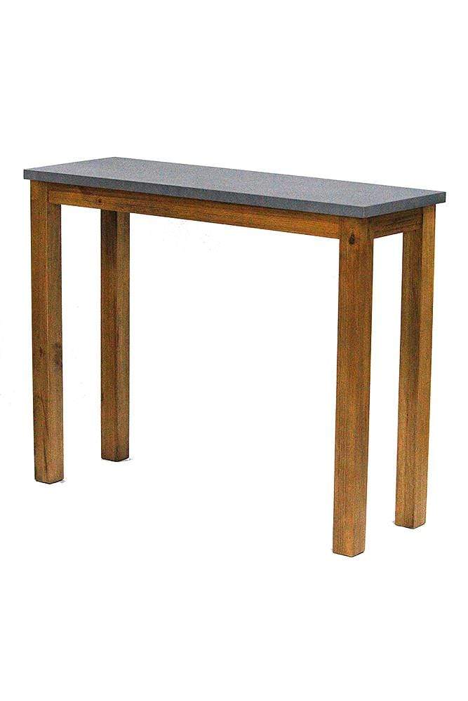 Tables Console Table with Drawers - 39'.5" X 14" X 31'.5" Acacia And Cement MDF, Wood (Acacia) Console Table HomeRoots