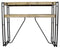 Tables Console Table with Drawers - 39'.5" X 14" X 31'.5" Natural Acacia Wood And Steel Console Table with Drawers HomeRoots