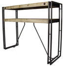 Tables Console Table with Drawers - 39'.5" X 14" X 31'.5" Natural Acacia Wood And Steel Console Table with Drawers HomeRoots