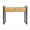 Tables Console Table with Drawers - 39'.75" X 14'.75" X 31'.5" Brown Metal, Wood, MDF Console Table with Drawers HomeRoots