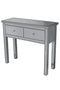 Tables Console Table with Drawers - 41" X 19" X 15" Silver MDF, Wood, Mirrored Glass Console Table with Drawers HomeRoots