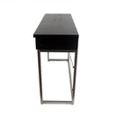 Tables Console Table with Storage - 16" x 45" x 32" Charcoal, 3 Drawer - Console Table HomeRoots